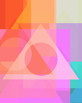 Brightly Colored Geometric Illustration