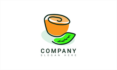 tea logo vector template