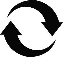  Recycle icon symbol vector on white background.eps