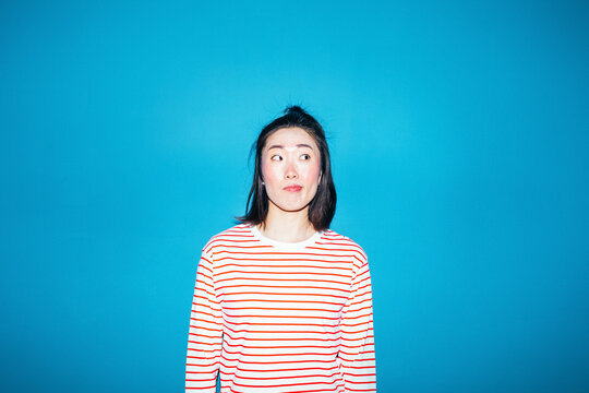 Asian Woman Posing in Studio 