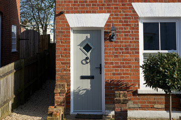 Entrance to corner terrace home