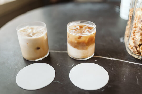 Close-up of coffee cups