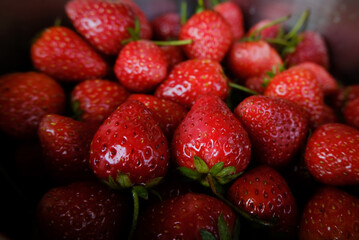 strawberries in a bowl