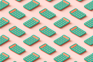 pattern of 3d calculators