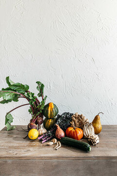 Healthy fruits and vegetables