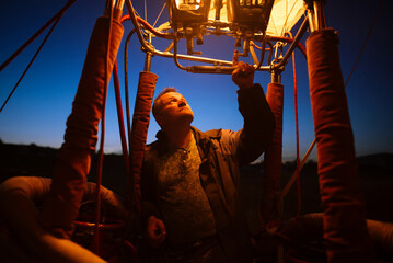 Portrait of hot air balloon pilot 