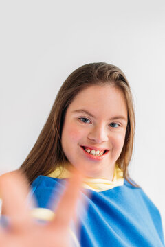 Beautiful Girl with Down Syndrome 