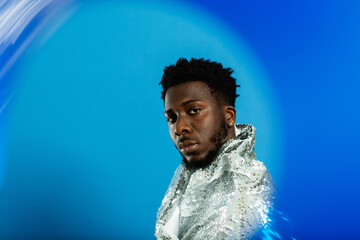 Stylish black male studio portrait