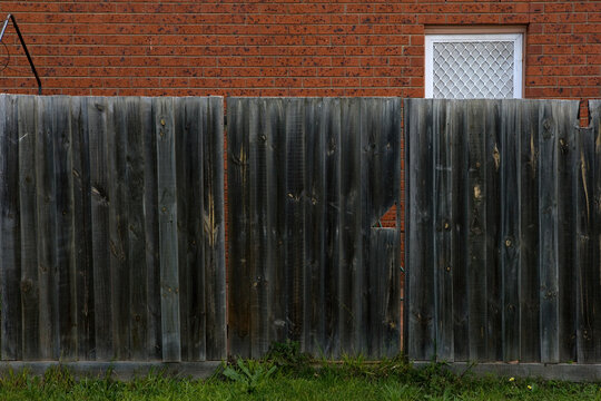 Urban Fence In Foreground