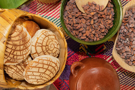 ingredients to make traditional Oaxacan chocolate