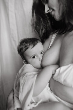 woman breastfeeding