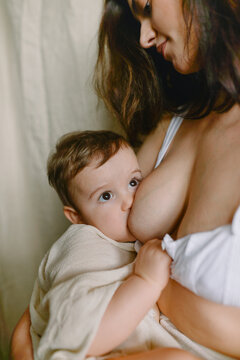 woman breastfeeding