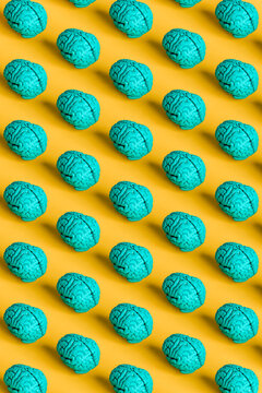 pattern of blue brains