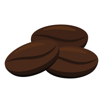 Animated Coffee Bean Icon Clipart Vector Image