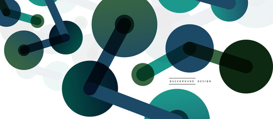 Network concept abstract background. Dots connection. Big data idea. Business template for wallpaper, banner, background or landing