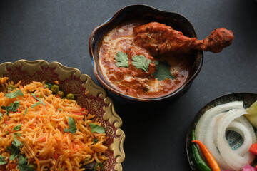 Butter Chicken and Pulao