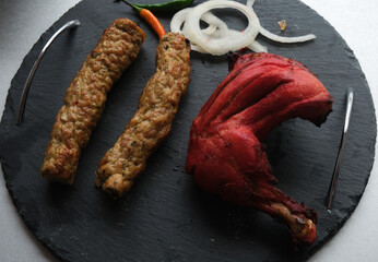 Chicken Kabab And Tandoori Chicken Leg