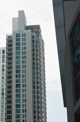 views buildings Brickell city in Miami 