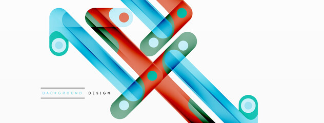 Colorful dynamic stripe composition. Lines geometric creative abstract background for wallpaper, banner or landing