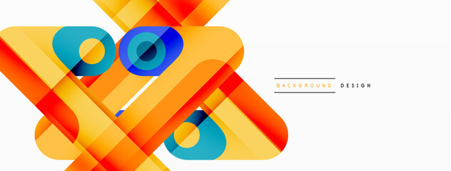 Lines geometric creative abstract background. Bright color line composition for wallpaper, banner, background or landing