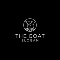 Goat logo icon design vector 