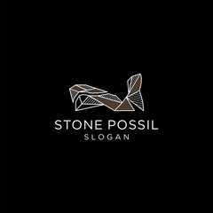 Stones possil logo icon design vector 