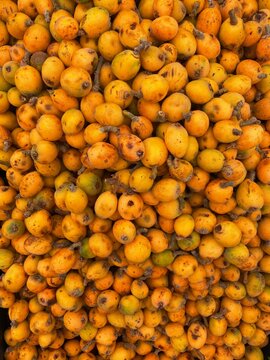 fresh ripe of medlar, abstract pattern