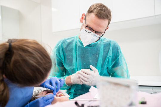 Dental Treatment. Close up.