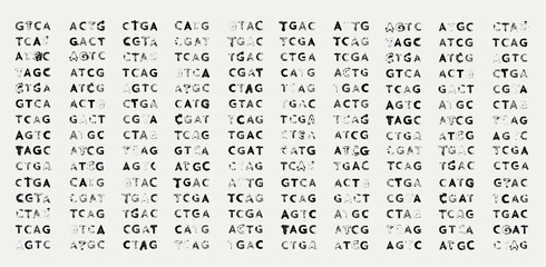 Random GATC letters for biotech genetics and genomics