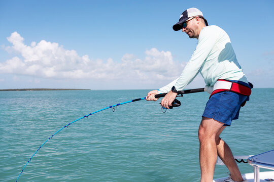 man fishing in Florida