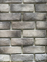 Dirty white brick wall as the background