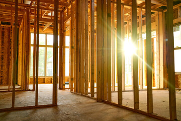 Unfinished wood house