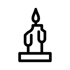 candle icon or logo isolated sign symbol vector illustration - high quality black style vector icons
