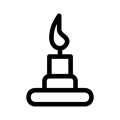 candle icon or logo isolated sign symbol vector illustration - high quality black style vector icons
