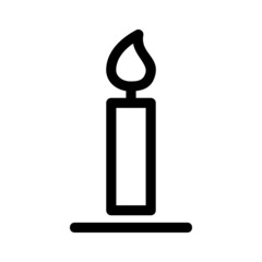 candle icon or logo isolated sign symbol vector illustration - high quality black style vector icons
