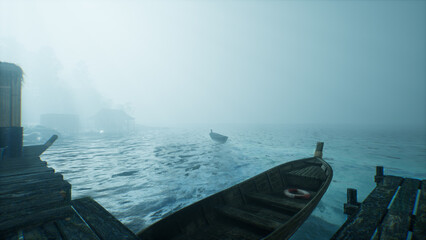 Empty Dock in the morning