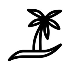 coconut tree icon or logo isolated sign symbol vector illustration - high quality black style vector icons
