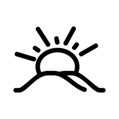 dawn icon or logo isolated sign symbol vector illustration - high quality black style vector icons
