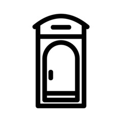 door icon or logo isolated sign symbol vector illustration - high quality black style vector icons
