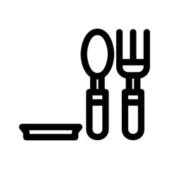 eat icon or logo isolated sign symbol vector illustration - high quality black style vector icons
