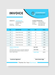 Professional & Modern Business Invoice Design Template