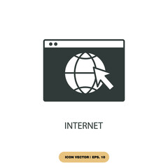 internet icons  symbol vector elements for infographic web