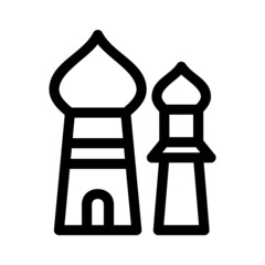 mosque icon or logo isolated sign symbol vector illustration - high quality black style vector icons
