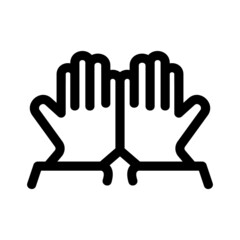 pray icon or logo isolated sign symbol vector illustration - high quality black style vector icons
