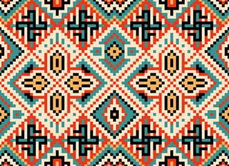 ethnic seamless geometric pattern