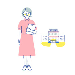 医療従事者と病院