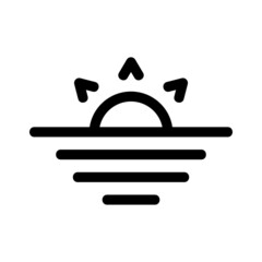 sunset icon or logo isolated sign symbol vector illustration - high quality black style vector icons
