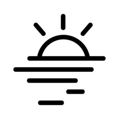 sunset icon or logo isolated sign symbol vector illustration - high quality black style vector icons
