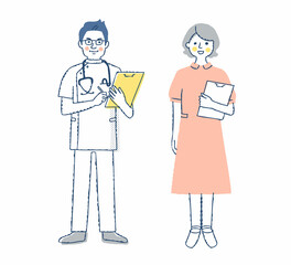 医療従事者　男女