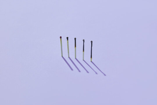 Burnt matches